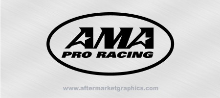 AMA Pro Racing Decals - Pair (2 pieces)
